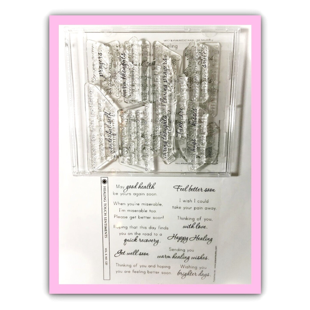Papertrey Ink Vol. 4 No. 120 Healing Touch Sentiments Stamps Scrapbooking